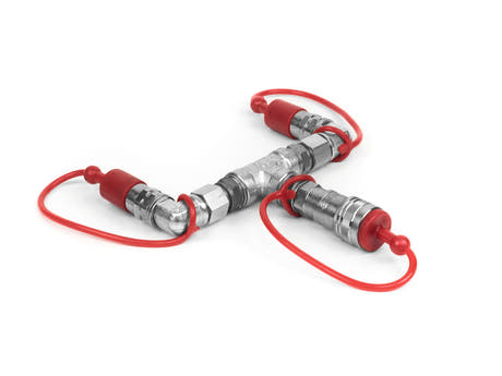 TCM FX CO2 Splitter (2 CO2 Jets to 1 CO2 Bottle)