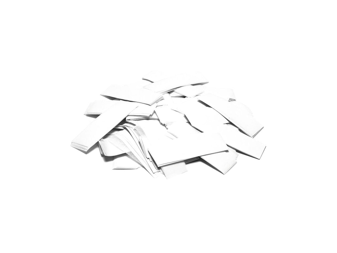 TCM FX Slowfall Confetti rektangulær 55x18mm, white, 1kg