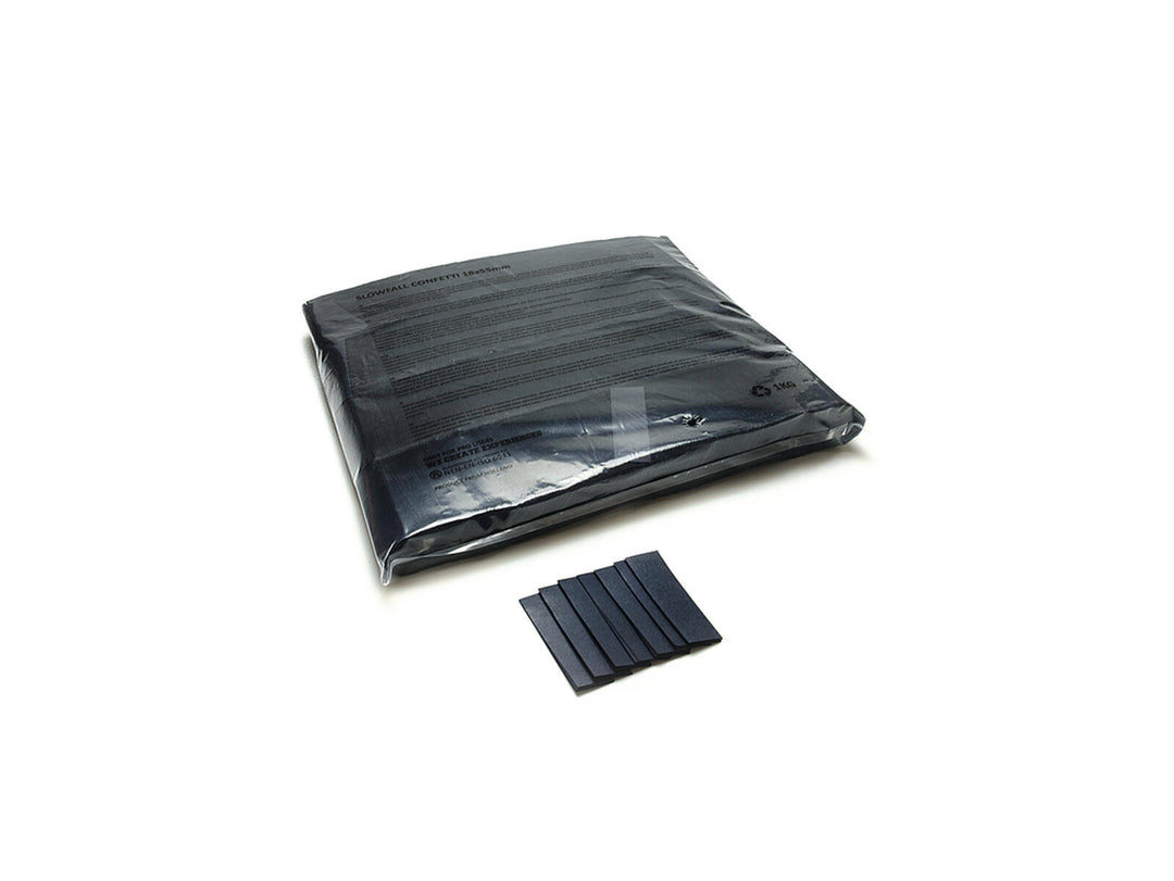 TCM FX Slowfall Confetti rektangulær 55x18mm, black, 1kg