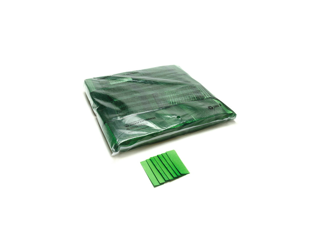 TCM FX Slowfall Confetti rektangulær 55x18mm, mørkegrønn, 1kg