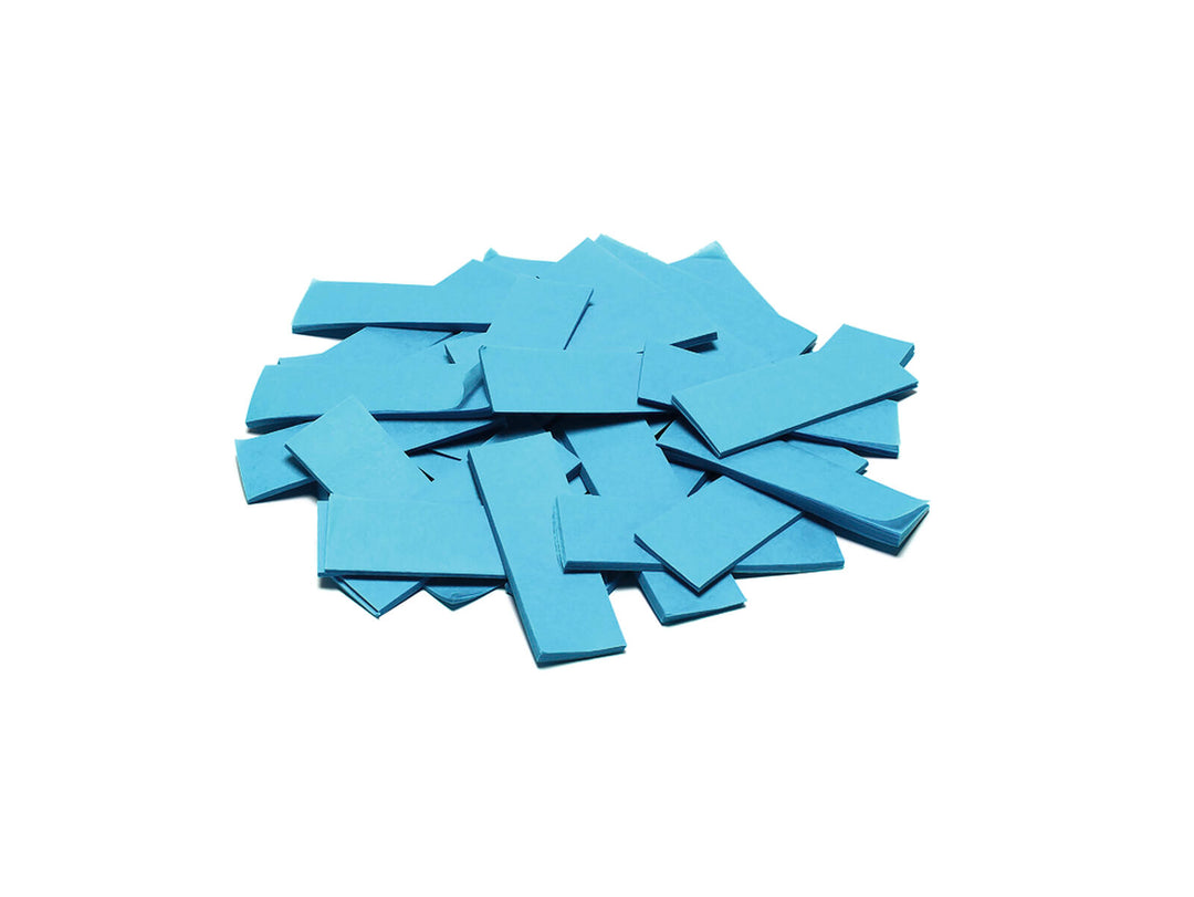 TCM FX Slowfall Confetti rectangular 55x18mm, lys blå, 1kg