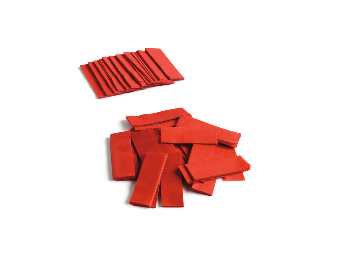 TCM FX Slowfall Confetti rektangulær 55x18mm, rød, 1kg