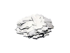 TCM FX metallisk konfetti rektangulær 55x18 mm, sølv, 1 kg
