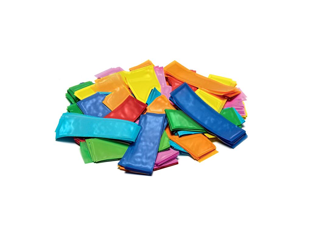 TCM FX Metallic-konfetti, rektangulær 55x18mm, flerfarget, 1kg