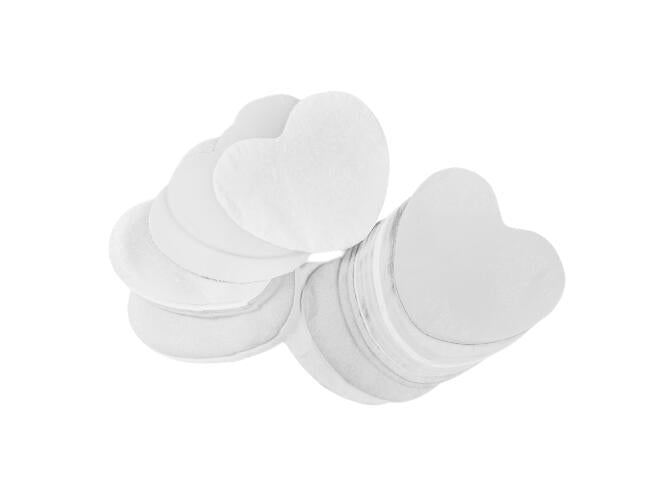 TCM FX Slowfall-konfettihjerter 55x55 mm, hvite, 1 kg