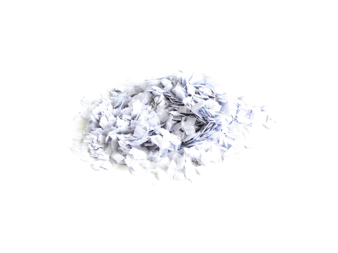 TCM FX Slowfall konfettisnøfnugg 10x10mm, hvit, 1kg