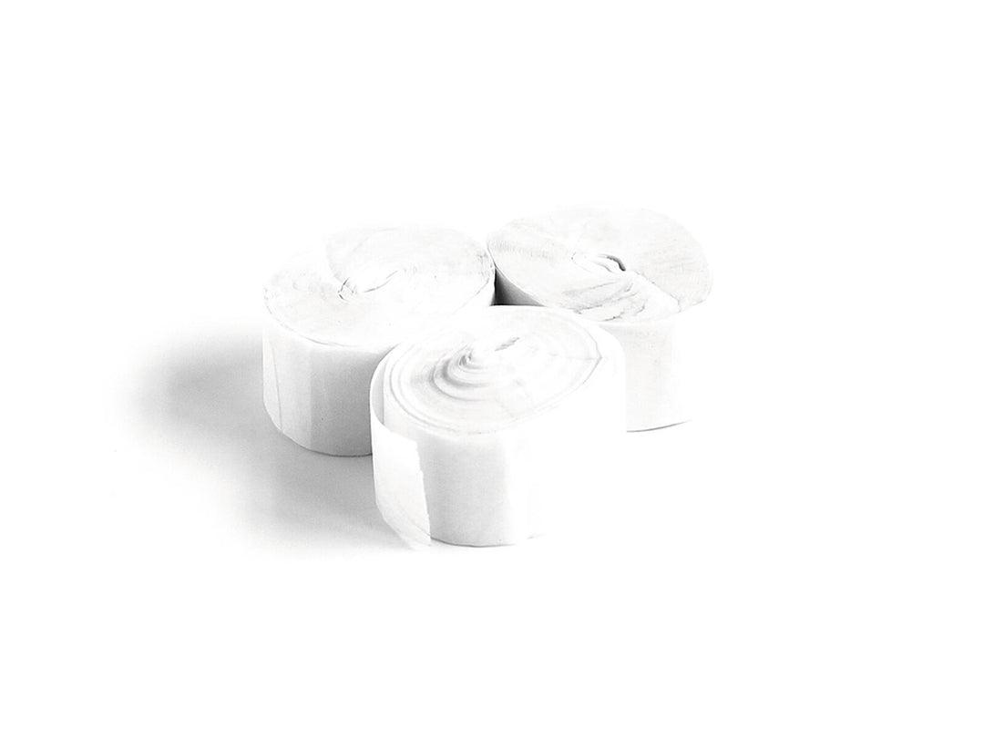 TCM FX Slowfall Streamers 10mx1.5cm, hvit, 32x