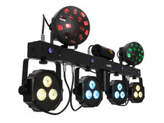 EUROLITE sett LED KLS Laser Bar Next FX Light Set + STV-60-WOT EU stålstativ svart