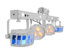 EUROLITE set LED KLS Laser Bar FX Light Set hvit + BPS-2 Loudspeaker Stand hvit
