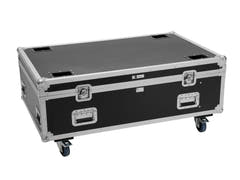 ROADINGER Flightcase PRO 4x LED BAR-8 SWING med hjul