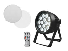 EUROLITE Sett med 4x LED IP PAR 14x10W HCL + transportkasse