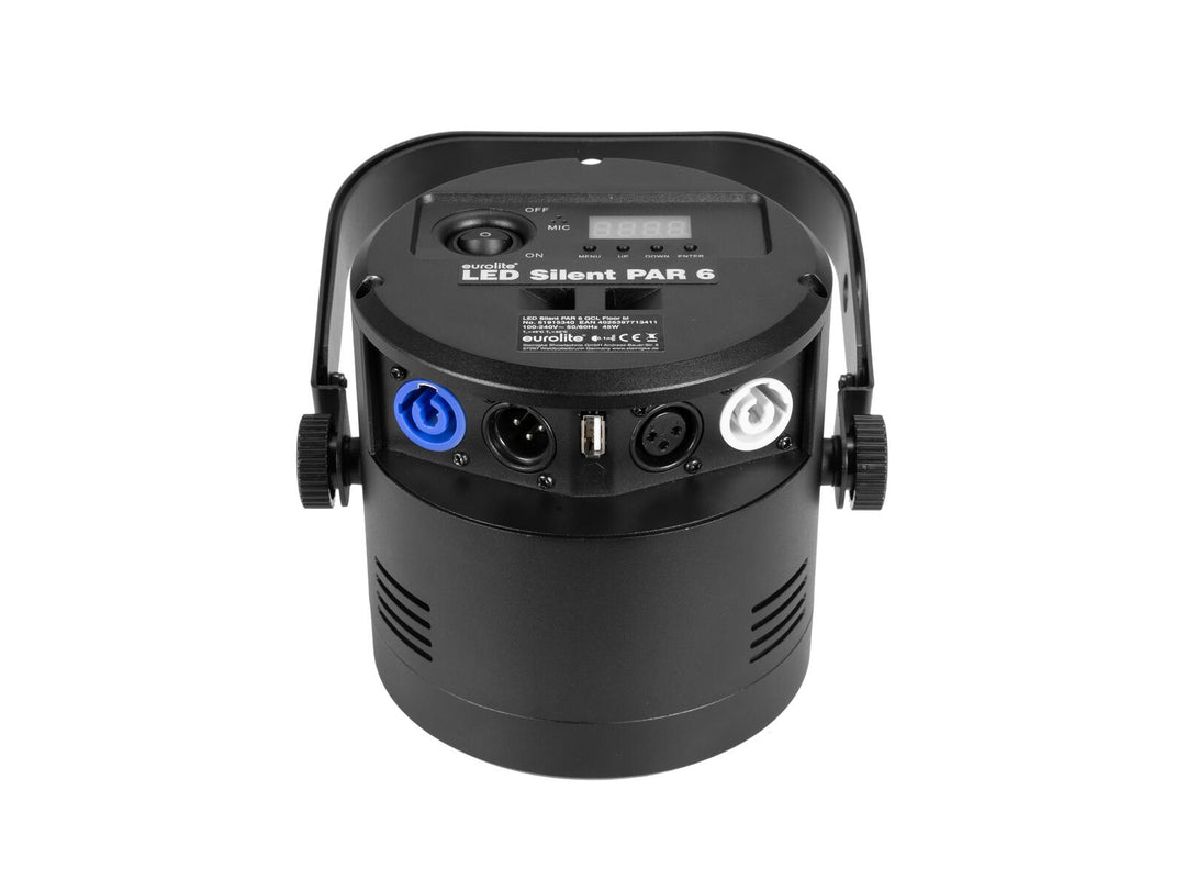 EUROLITE LED Silent Par 6 QCL gulv bk
