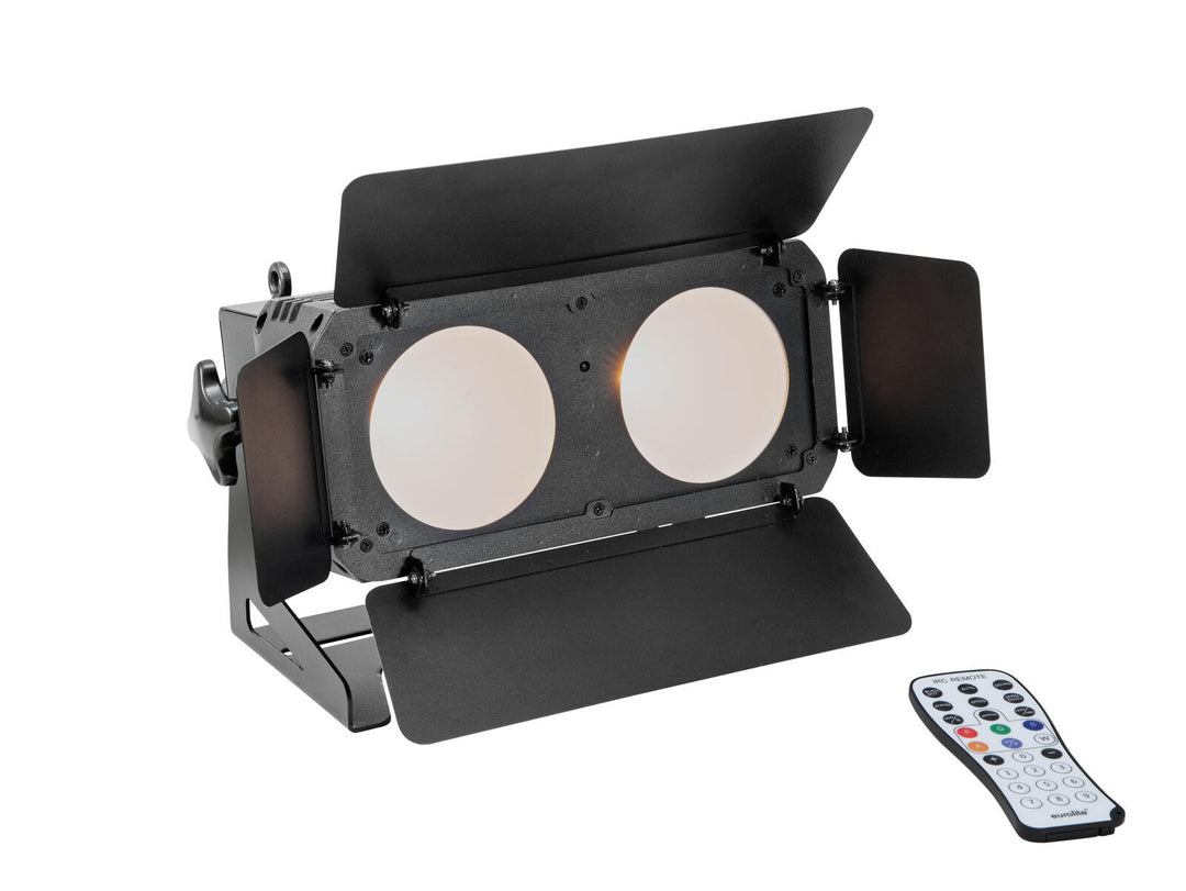 EUROLITE Sett med 4x LED CBB-2 WW/CW Fairlight + koffert