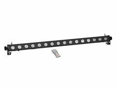 EUROLITE Set LED PIX-16 QCL Bar + FS-4 gulvstativ, stål, svart
