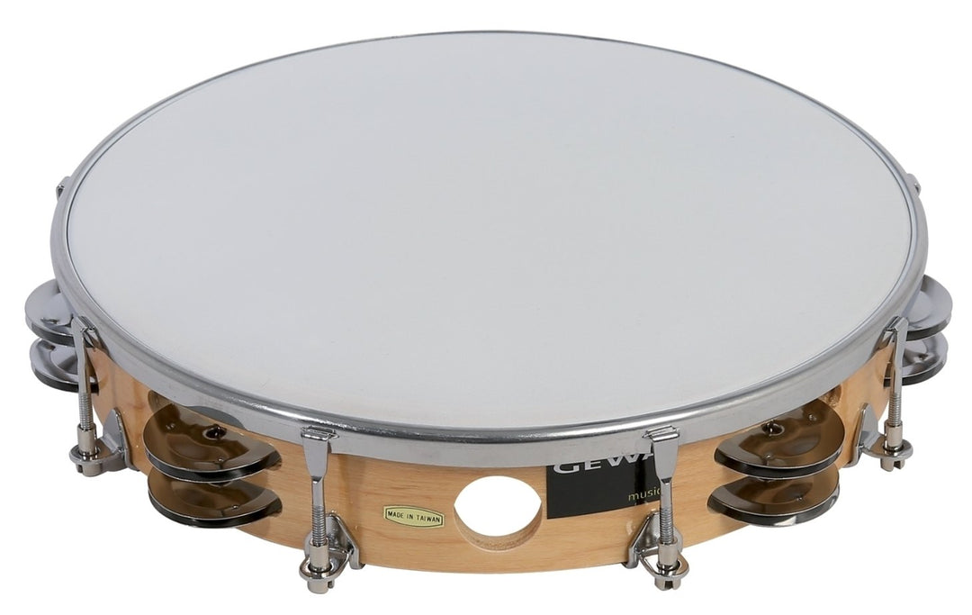 GEWA tamburin tradisjonell med skjell – 10"