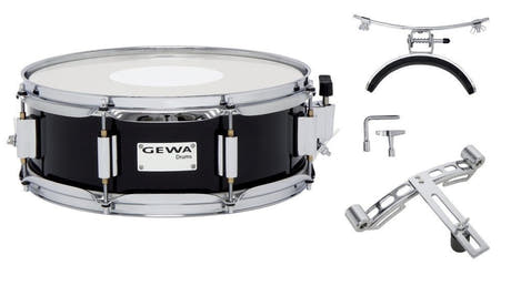 GEWA marsjsnaretromme 14" x 5", bjørk laminert svart