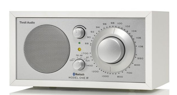 Tivoli Audio Model ONE BT med Bluetooth (hvit, sølv)