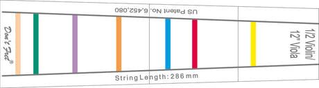 Don't Fret gripebrettmerker til 3/4-fioliner og 33 cm bratsj