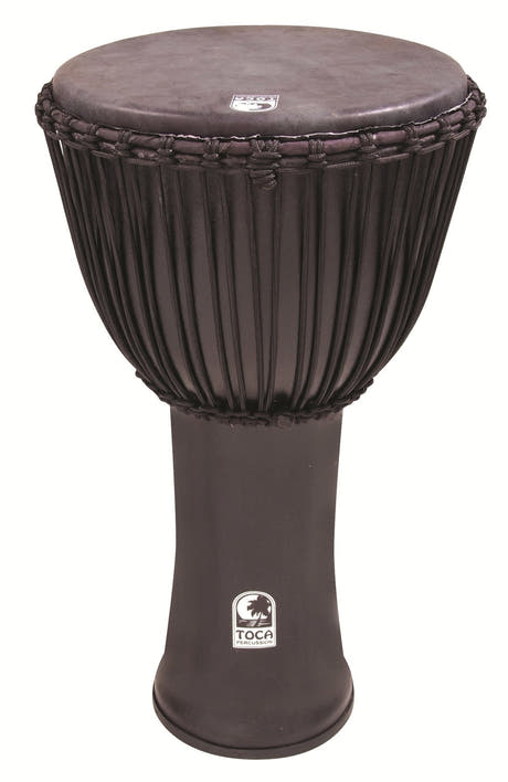 Toca Djembe Freestyle Rope Tuned - Kente Cloth med bag (SFDJ-14K)