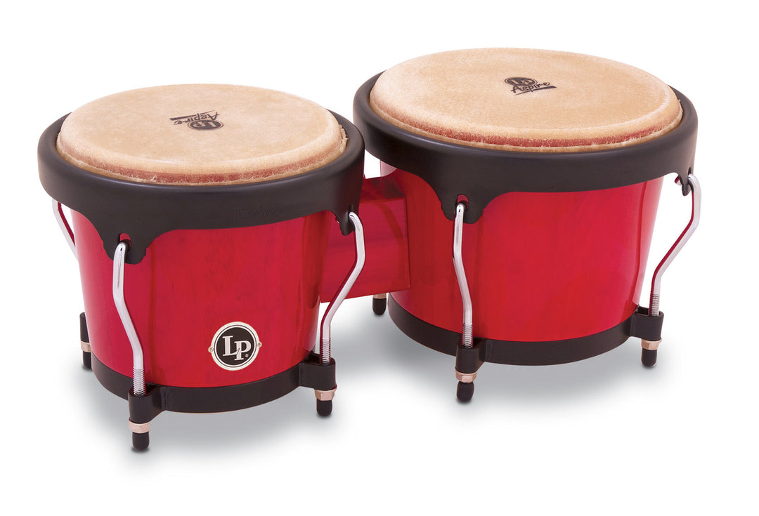 Latin Perkusjon Bongo Aspire - Rødt tre (LPA601-RW)