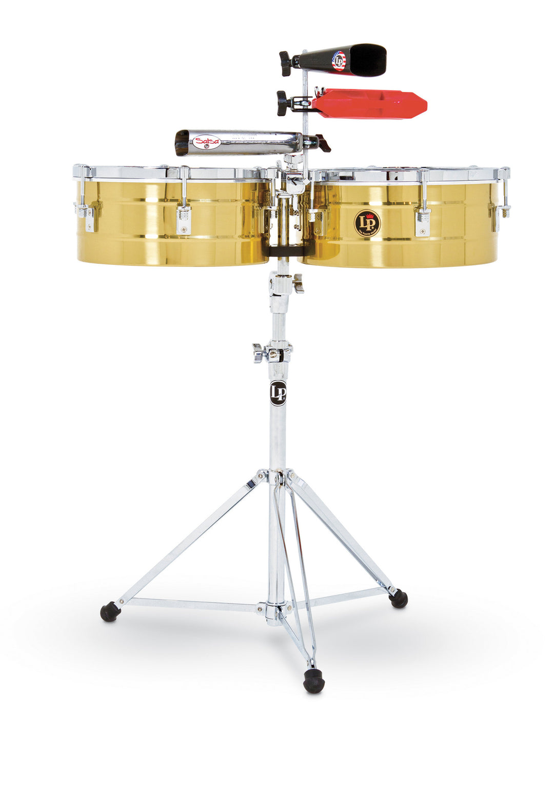 Latin Perkusjon timbales Tito Puente Solid Brass - 13"/14" (LP256-B)