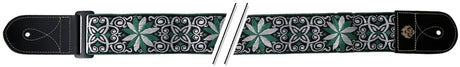 GEWA Gitarer-remmer F&S Folk Jacquard - grønn-hvit