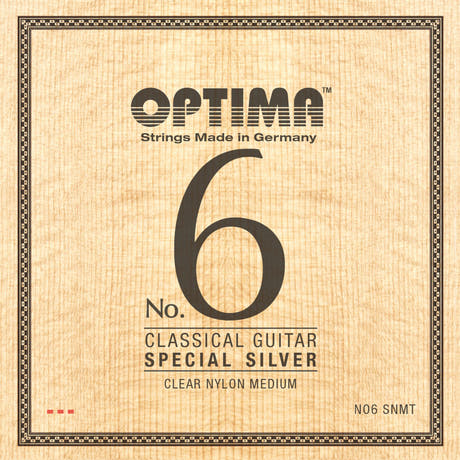 Optima strenger for klassisk gitar No. 6 Special Silver - sett Nylon medium (NO6.SNMT)
