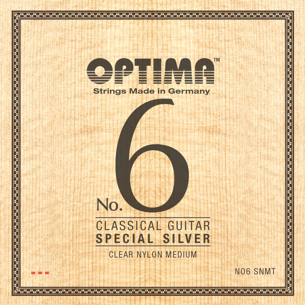 Optima strenger for klassisk gitar No. 6 Special Silver - sett Nylon medium (NO6.SNMT)