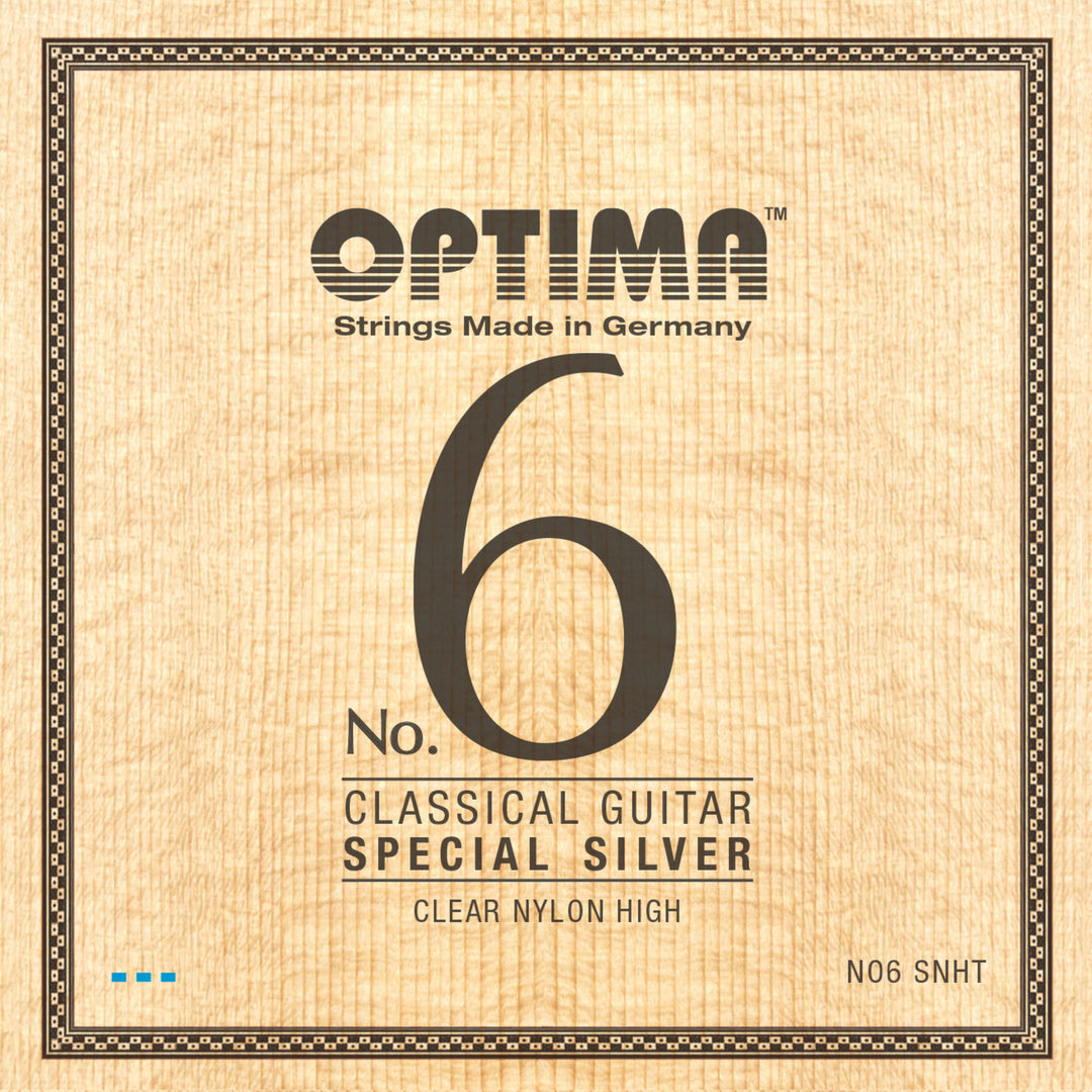 Optima strenger for klassisk gitar No. 6 Special Silver - sett Nylon high (NO6.SNHT)