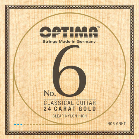 Optima strenger for klassisk gitar No. 6 24 karat gull - sett Nylon Gold høy (NO6.GNHT)