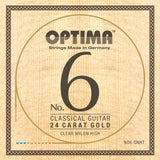 Optima strenger for klassisk gitar No. 6 24 karat gull - sett Nylon Gold høy (NO6.GNHT)