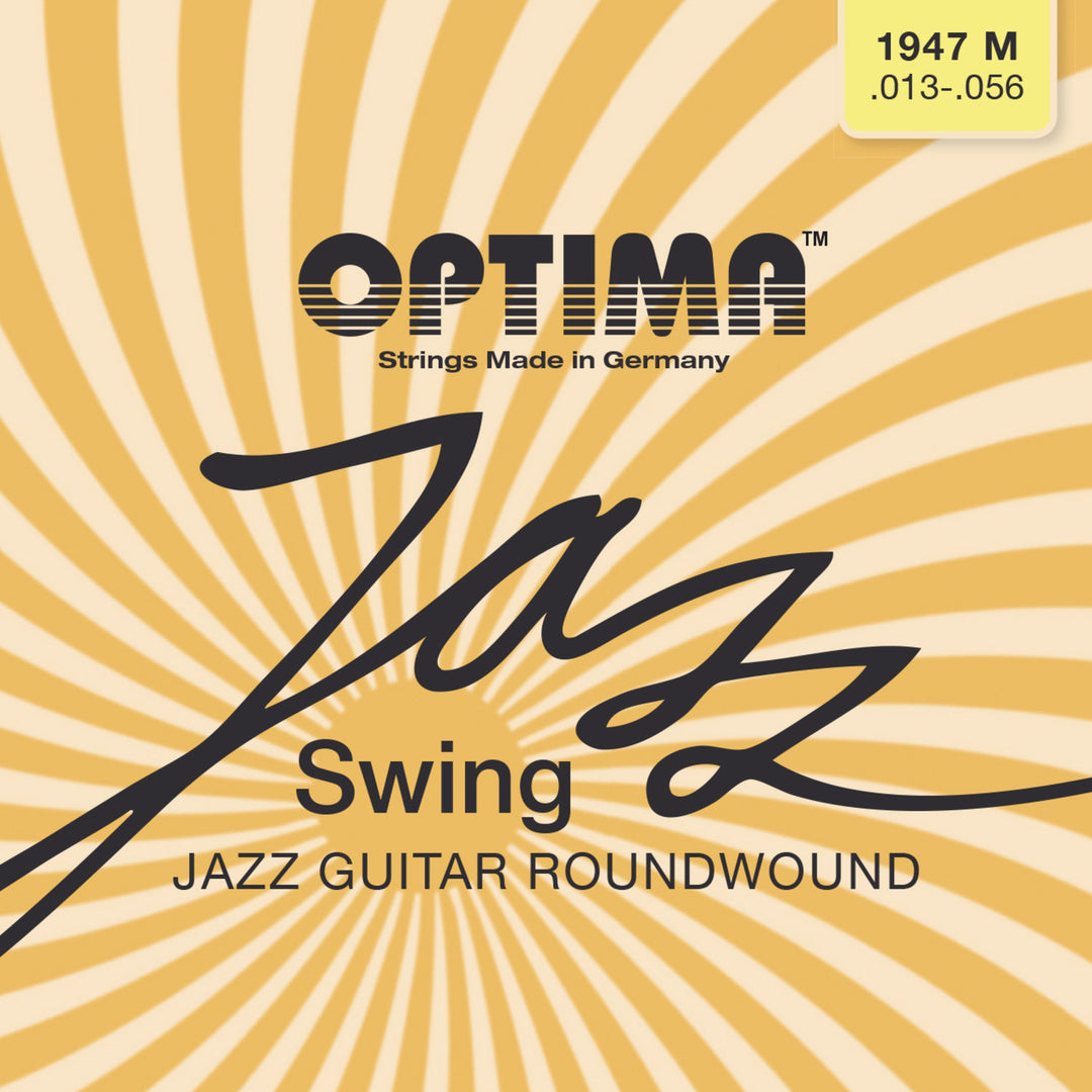 Optima strenger til el-gitar Jazz Swing Krom Round Wound - Sett (1947M)