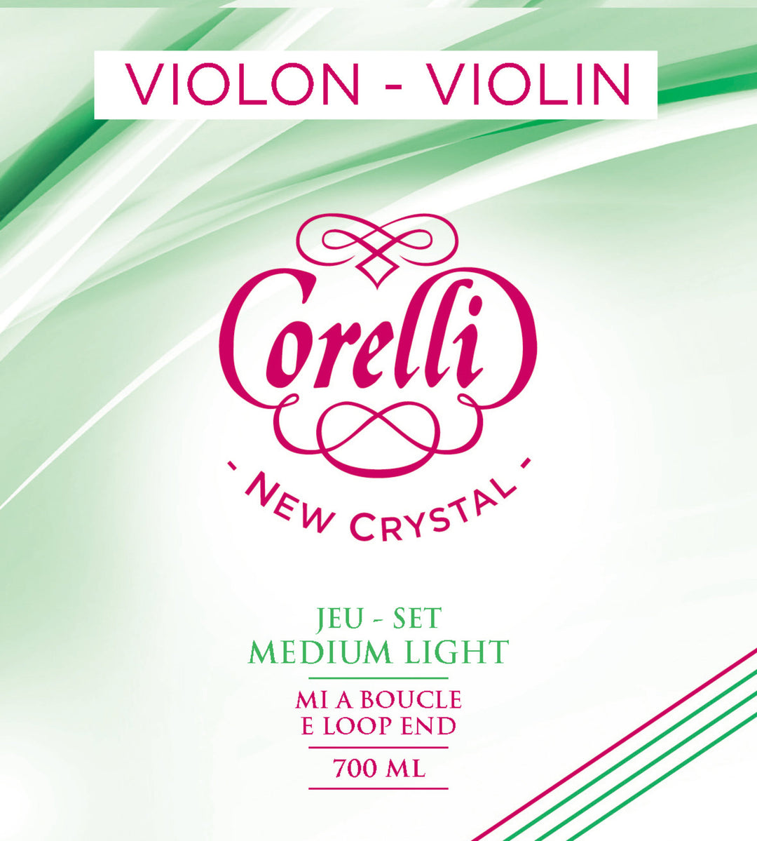 Corelli Fioliner-strenger New Crystal - 3/4-sett (3700M)