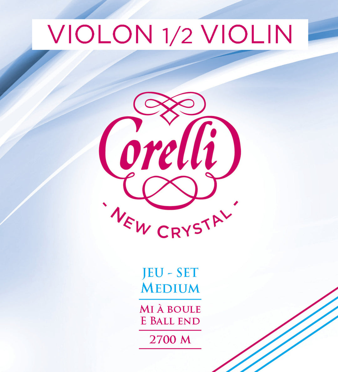 Corelli Fioliner-strenger New Crystal - 1/2-sett (2700M)