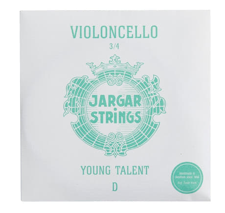 Jargar Celloer-strenger YOUNG TALENT – small scale – D 3/4 medium (0,99mm)