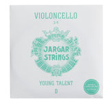 Jargar Celloer-strenger YOUNG TALENT – small scale – D 3/4 medium (0,99mm)