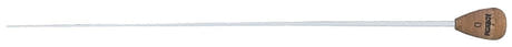 Pick Boy dirigentstav i hvit glassfiber, 38 cm, modell D, korkgrep