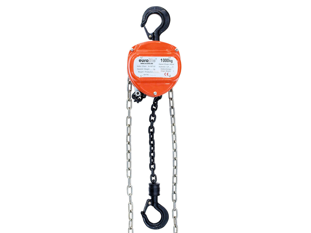 EUROLITE Kjettingtalje 10M/1.0T