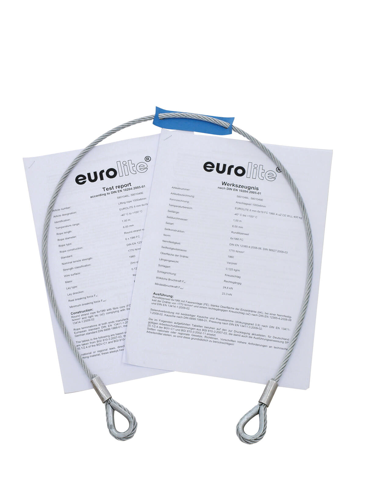 EUROLITE Safety Bond AG-5 3x600mm up to 5kg sil