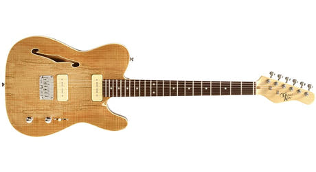 Michael Kelly 59 Thinline semi-hollow elektrisk gitar, Spalted Maple