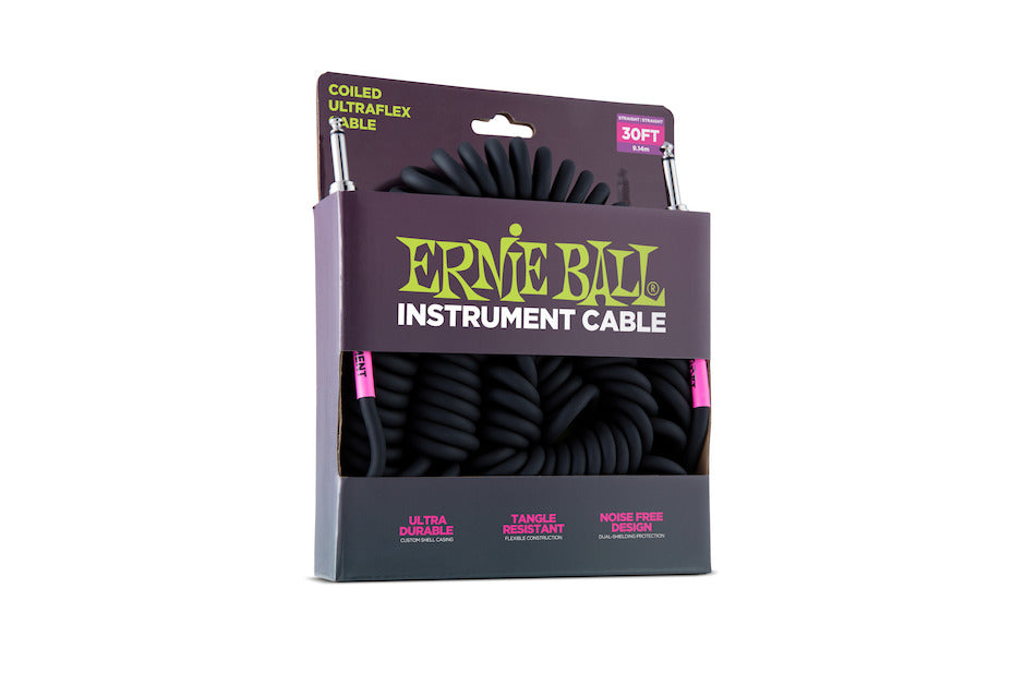 Ernie Ball 6044 Spiral Kabel, 10m. Black. 