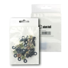 Adam Hall -skruer for 19" stativ 12 stk. (12mm)