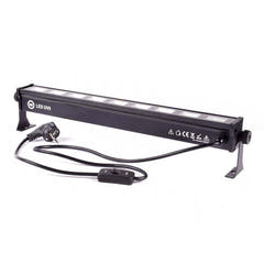 LIGHT4ME LED BAR UV 9 + HVID profesjonell lysdekorasjon 9x3W