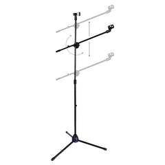 NN M2 dobbelt mikrofonstativ med bom for 2 mikrofoner