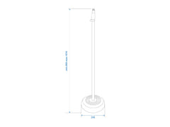 OMNITRONIC mikrofonstativ 85-157cm bk
