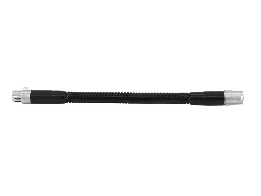 OMNITRONIC svanehals svart XLR/XLR, 47cm