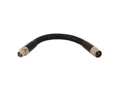 OMNITRONIC svanehals svart XLR/XLR, 47cm