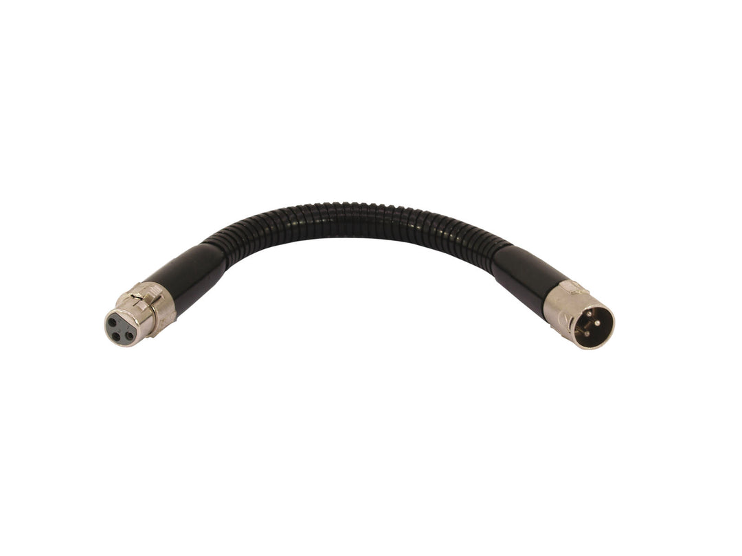 OMNITRONIC svanehals svart XLR/XLR, 47cm