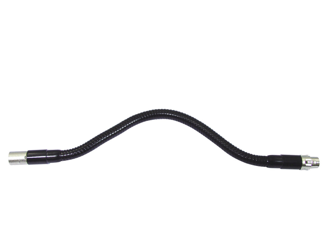 OMNITRONIC svanehals svart XLR/XLR, 47cm