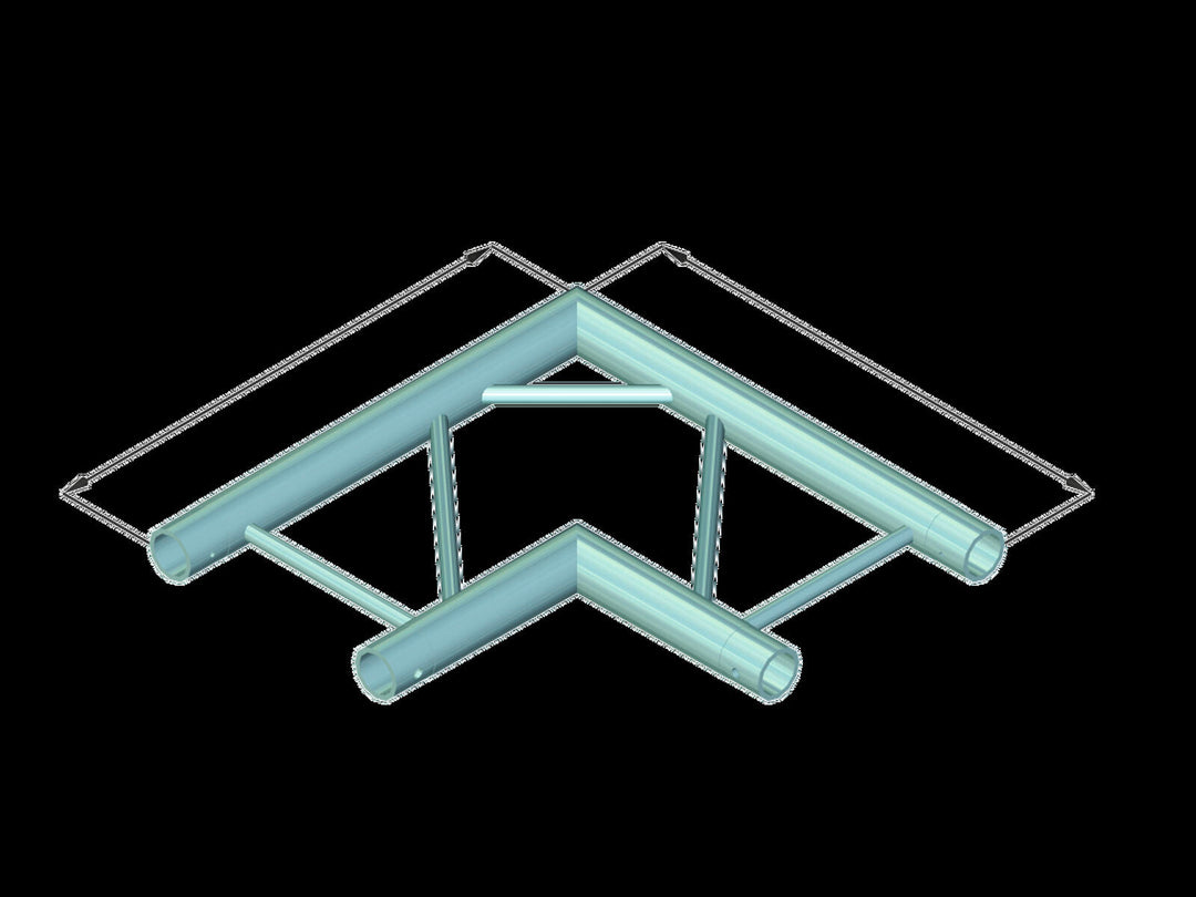 ALUTRUSS BILOCK BQ2-PAC21H 2-veis hjørne 90°
